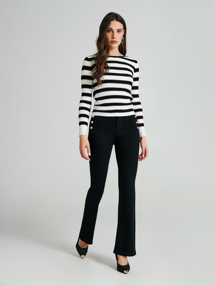 Jean evase sales noir