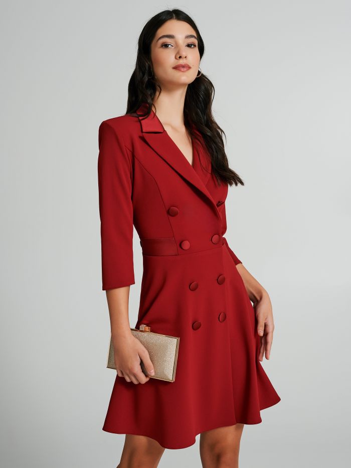 Vestito a shop giacca rosso