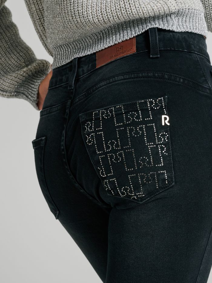 Jeans skinny con tasca strass  Rinascimento