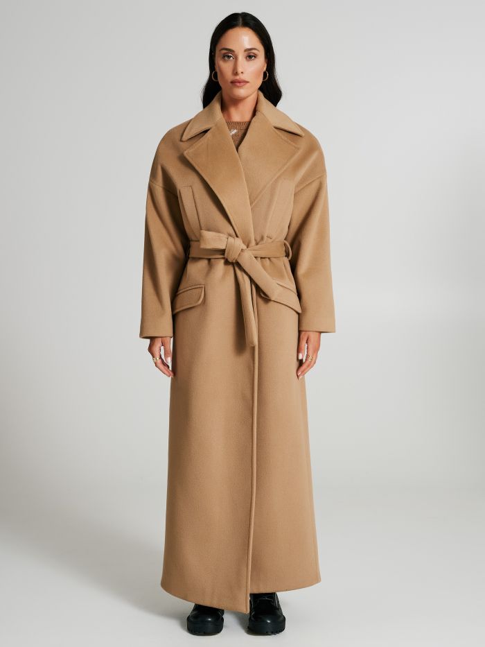 Cappotto lungo oversize con cintura  Rinascimento