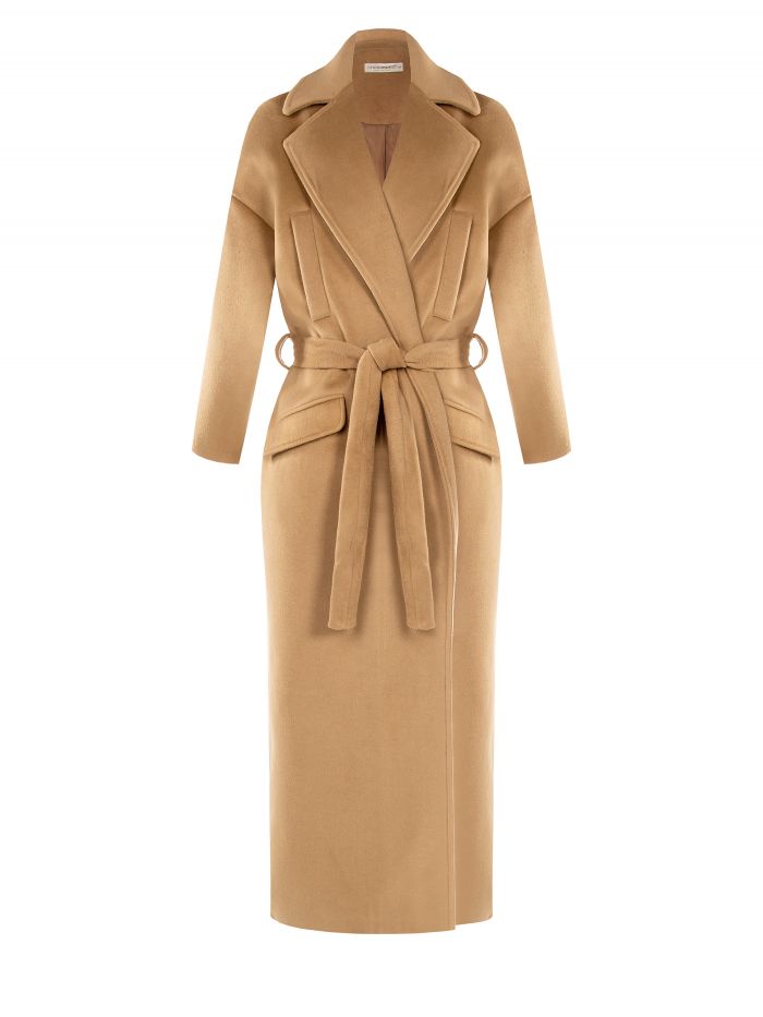 Cappotto lungo oversize con cintura  Rinascimento