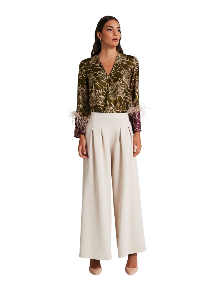 Pantaloni a palazzo con elastico  Rinascimento