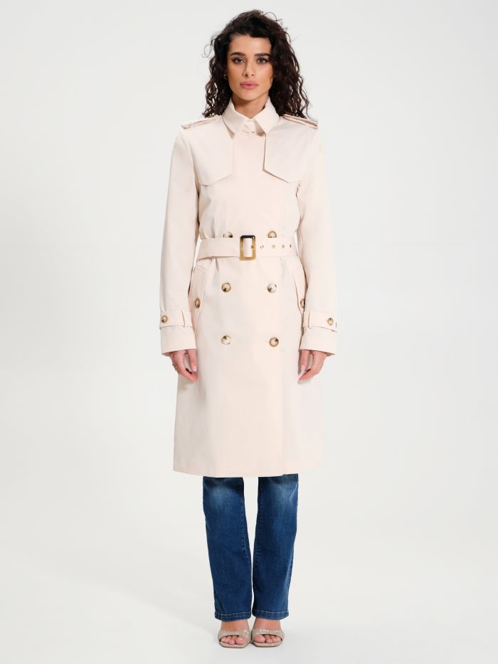 Double-breasted trench coat with belt  Rinascimento