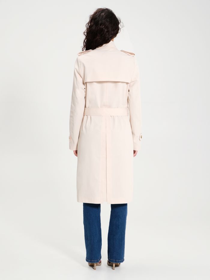 Double-breasted trench coat with belt  Rinascimento
