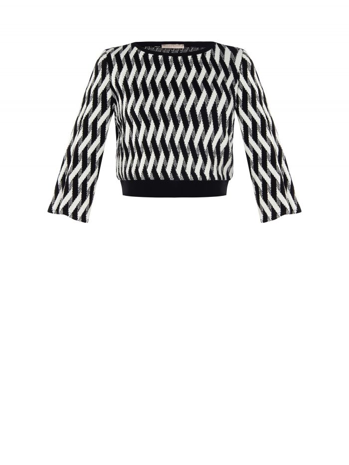 Maglia corta con stampa geometrica  Rinascimento