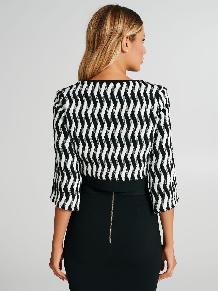 Maglia corta con stampa geometrica  Rinascimento
