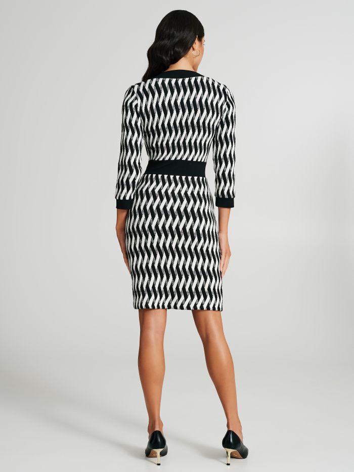Geometric-print dress  Rinascimento