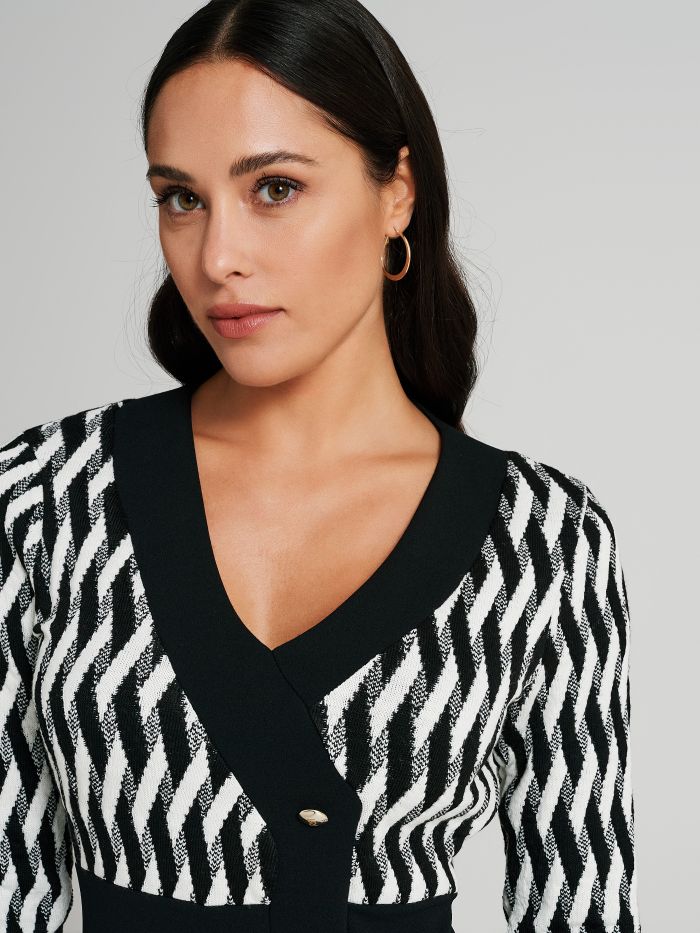 Geometric-print dress  Rinascimento