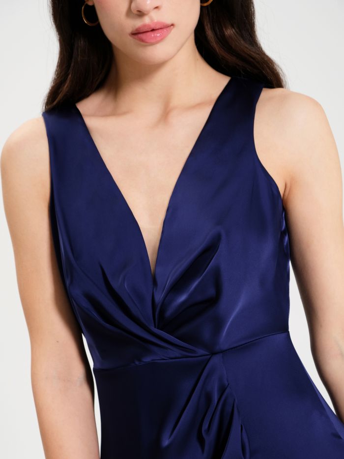 Adrianna papell store hammered satin dress