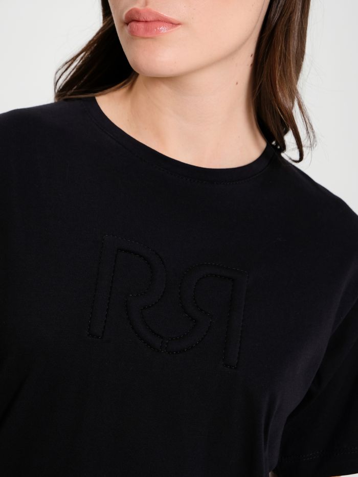 T-shirt avec logo RR 100 % coton  Rinascimento