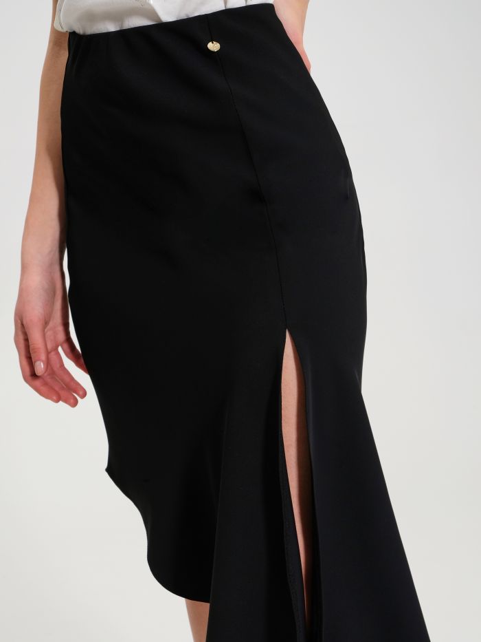 Asymmetric technical fabric skirt  Rinascimento
