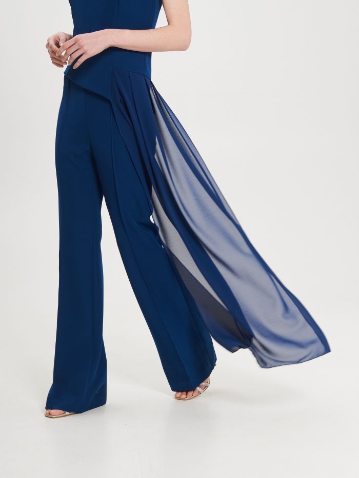 Technical Fabric Jumpsuit with a Draping in_i5