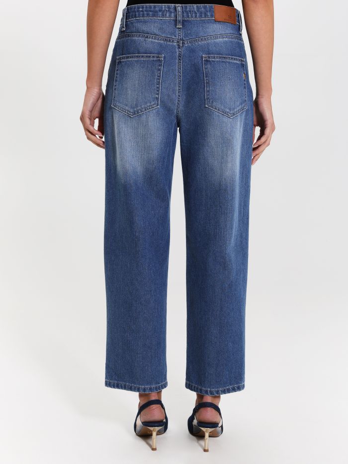 Wide Jeans with 5 Pockets   Rinascimento
