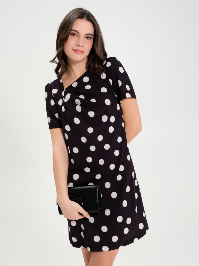 Kurzes kleid mit punkten clearance