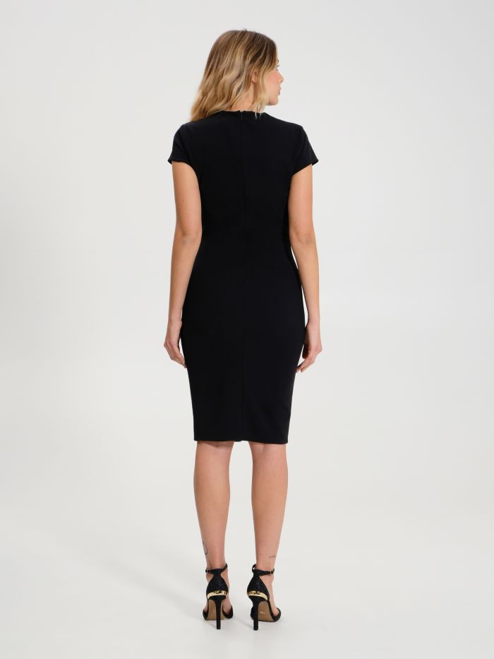 Sheath Dress with Gathered Detail and Zip   Rinascimento