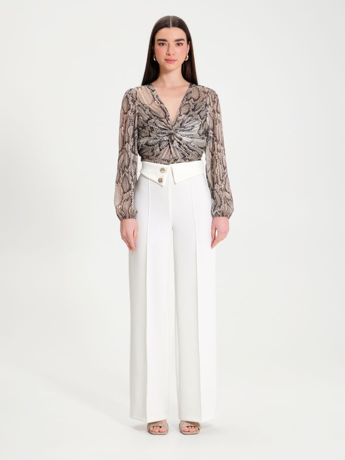 Blouse new arrivals imprimé python