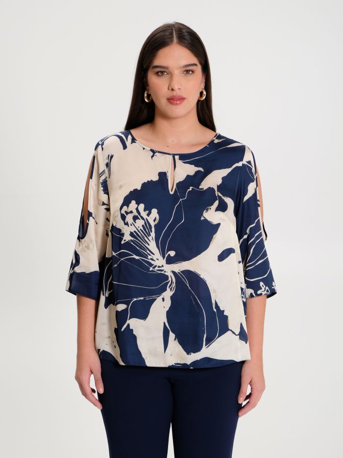 Curvy printed blouse  Rinascimento