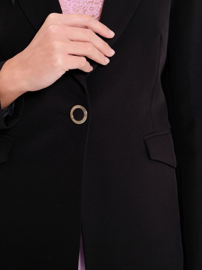Single-button Jacket in Technical Fabric  Rinascimento