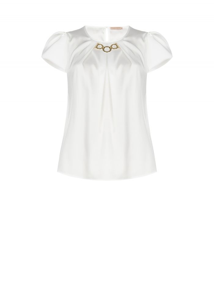 Curvy blouse with jewel detail  Rinascimento