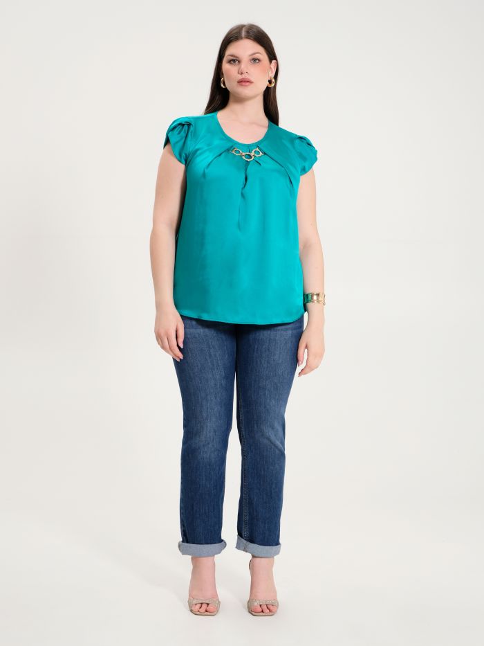 Curvy Blouse with Jewel Detail det_1