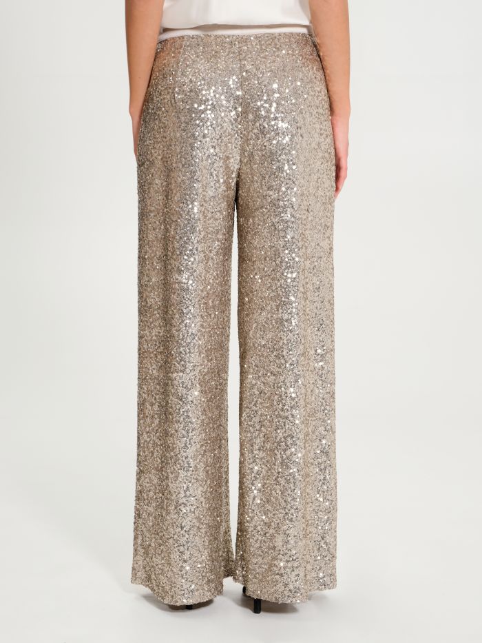 Palazzo trousers with sequins   Rinascimento