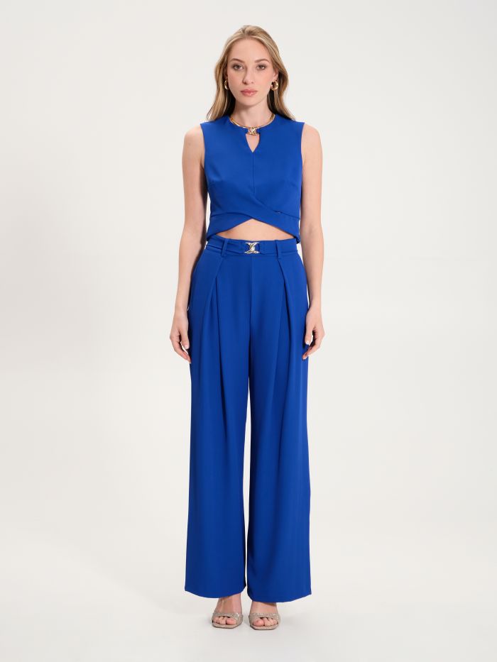 Flowy trousers with buckle-style chain  det_1