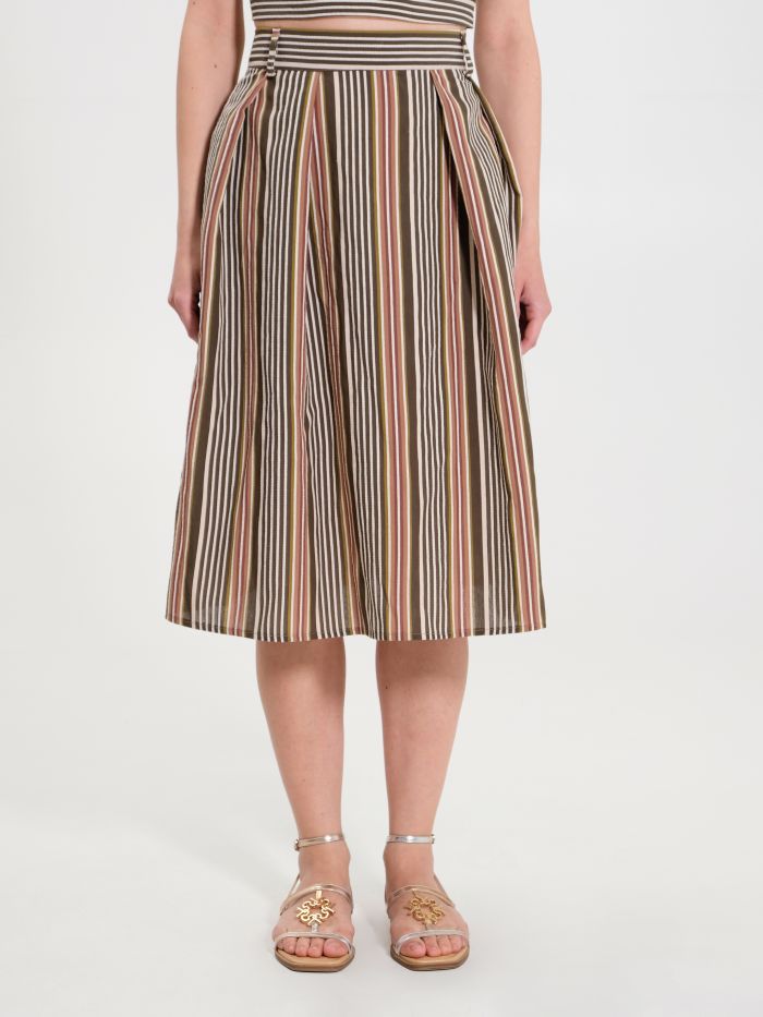 Striped Jacquard Skirt det_2