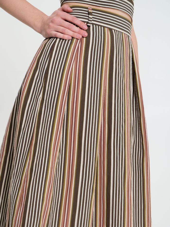 Striped Jacquard Skirt in_i5