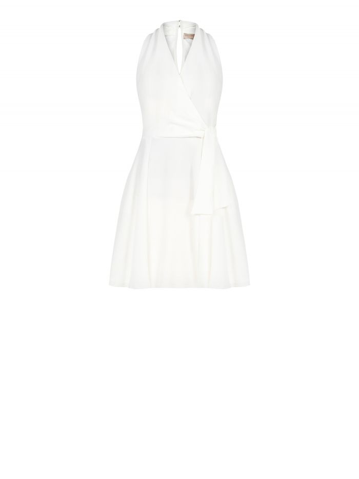 White Dress with Full Skirt det_4