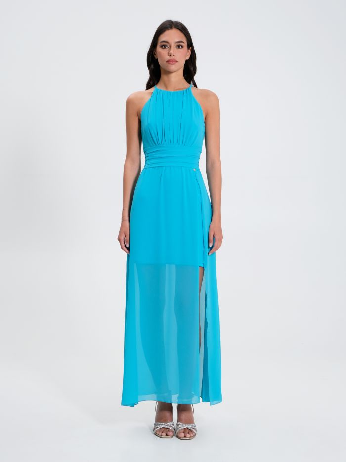 Langes Kleid Türkis