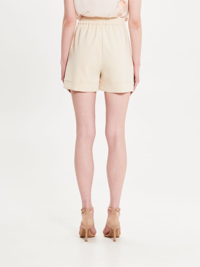 Beige Technical Fabric Shorts in_i4