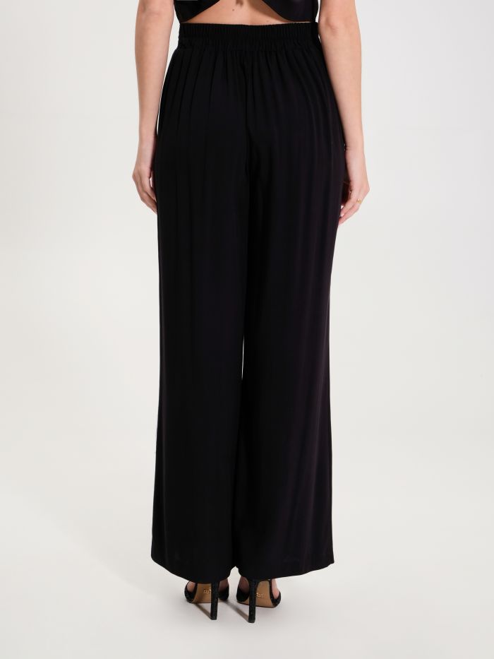 Viscose Palazzo Trousers in_i4