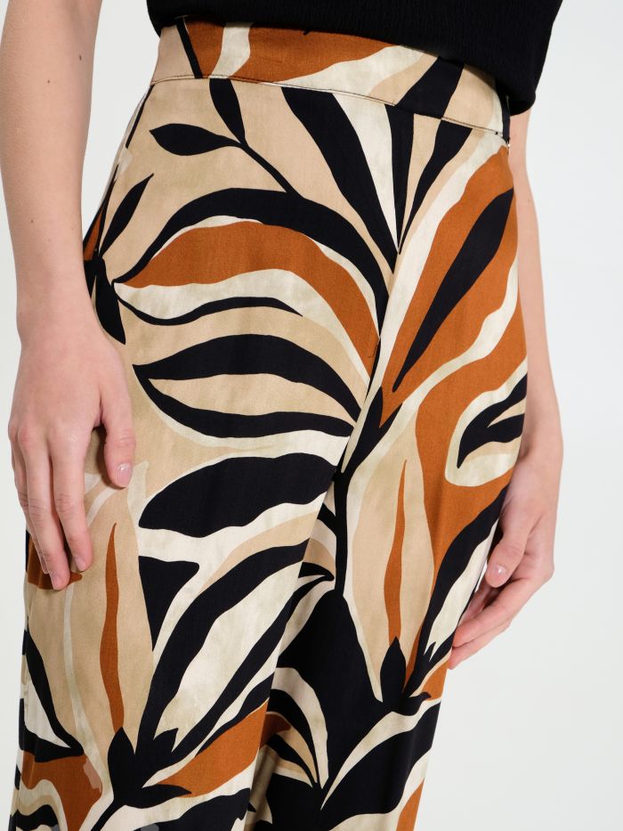 Ethnic-Print Viscose Palazzo Trousers in_i5