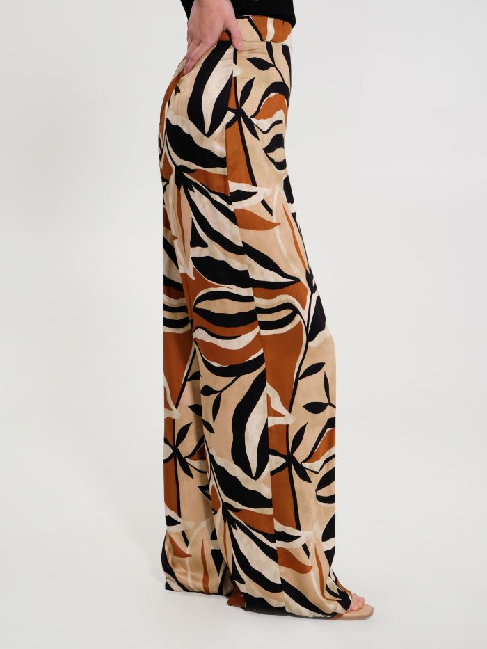 Ethnic-Print Viscose Palazzo Trousers in_i7