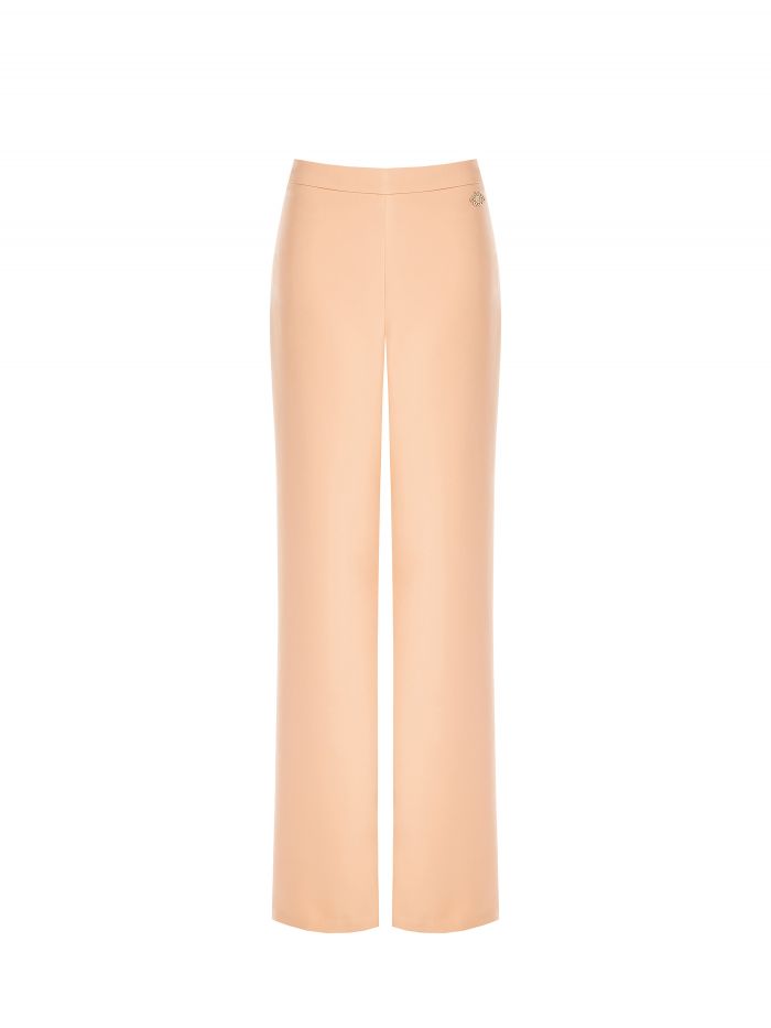 Peach Palazzo Trousers det_4