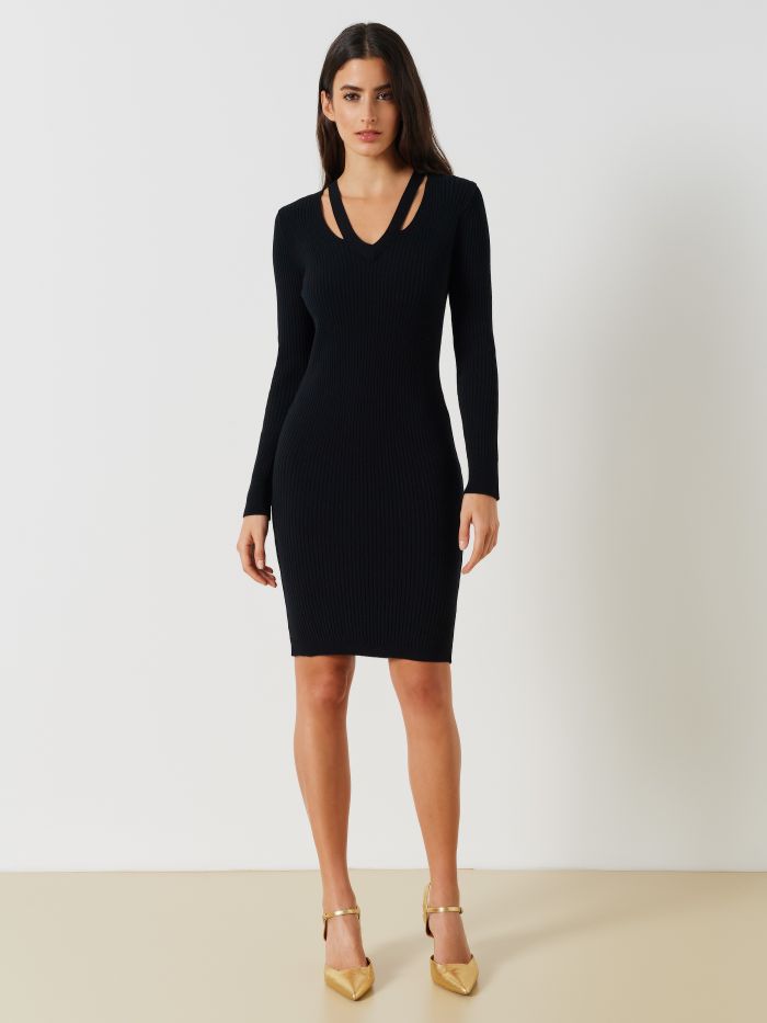 Geripptes Strickkleid.   Rinascimento