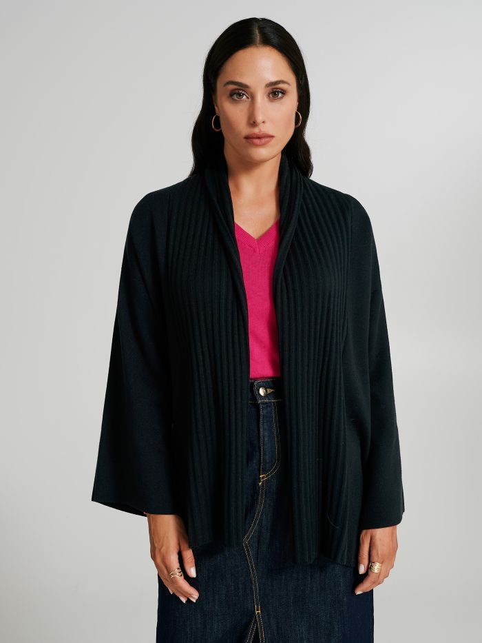 Cardigan aperto a costine  Rinascimento