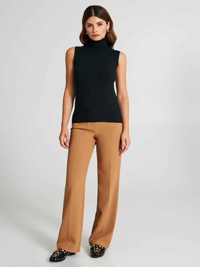 Sleeveless turtleneck sweater   Rinascimento