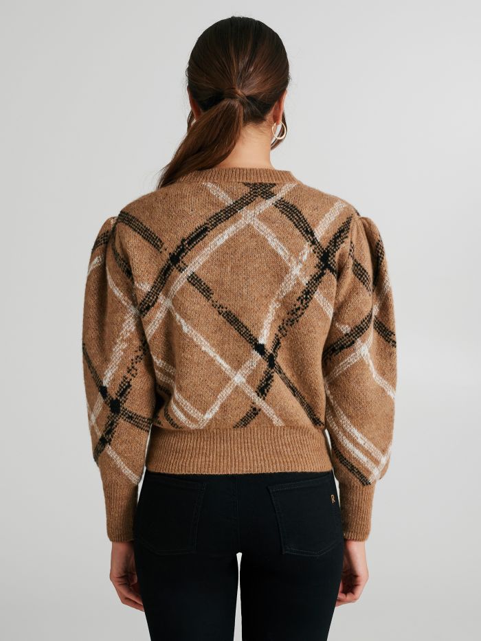 Crewneck jumper with puff sleeves   Rinascimento
