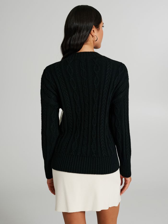 Maglia con treccie bicolor  Rinascimento