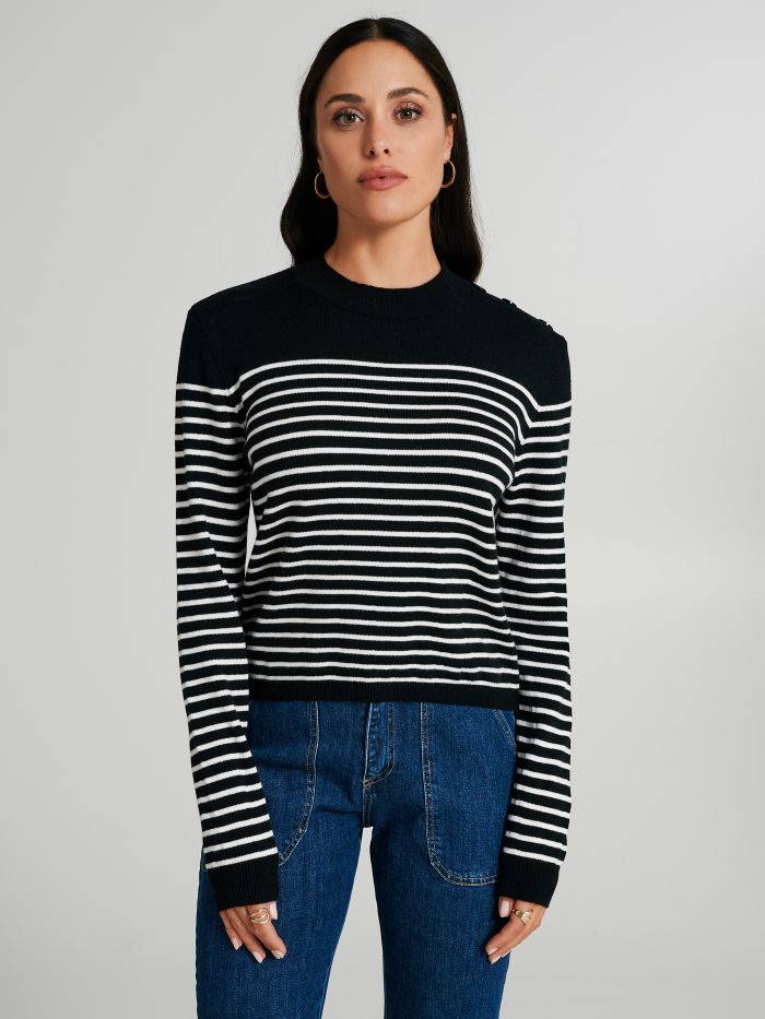 Maglia girocollo con righe  Rinascimento