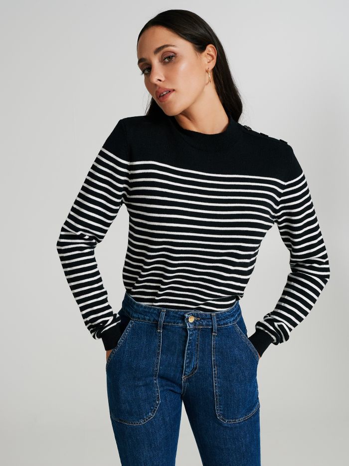 Maglia girocollo con righe  Rinascimento