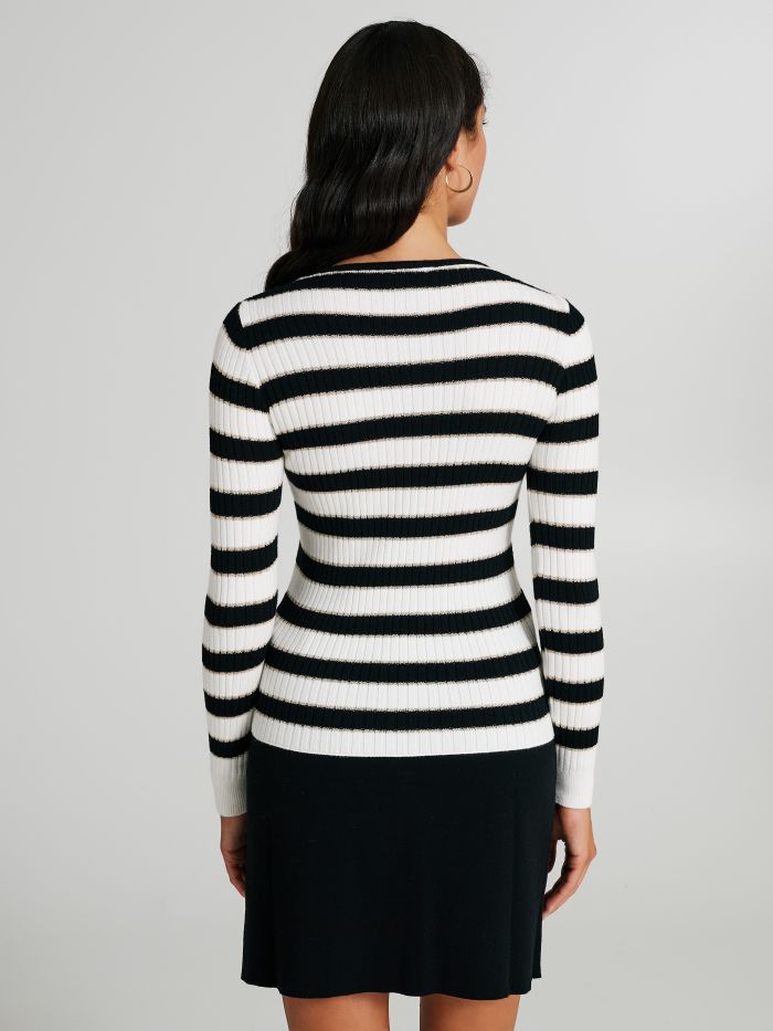 Maglione girocollo a righe  Rinascimento