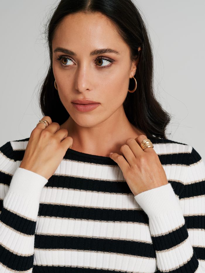 Maglione girocollo a righe  Rinascimento