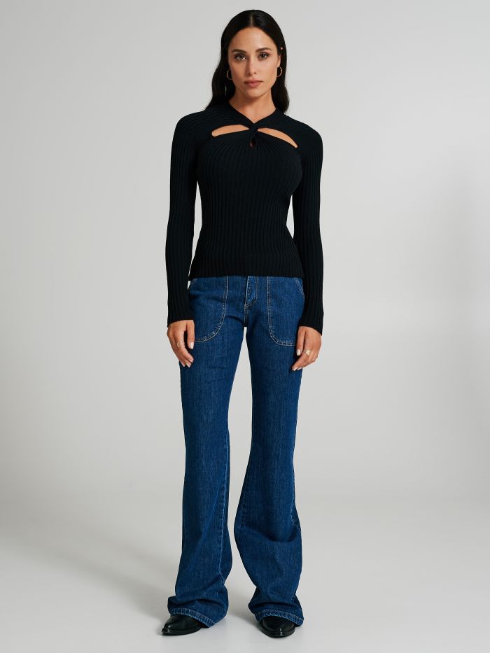 Maglione con nodo cut out  Rinascimento