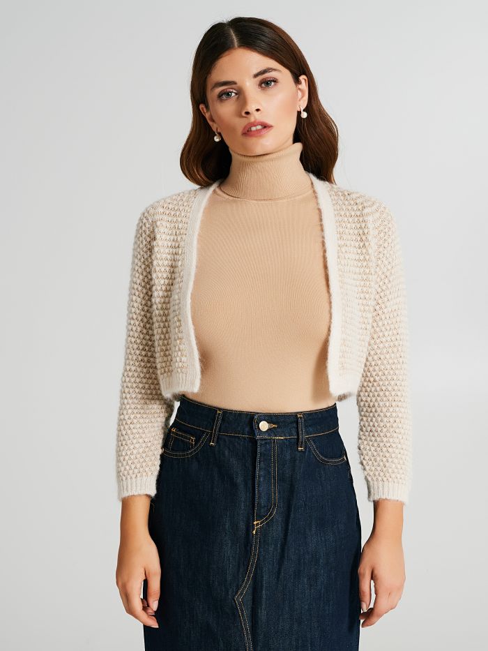Short Lurex Cardigan  Rinascimento