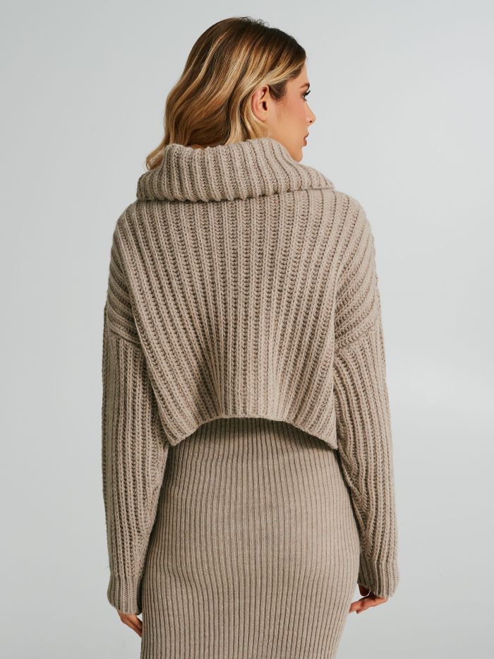 Cropped turtleneck jumper store