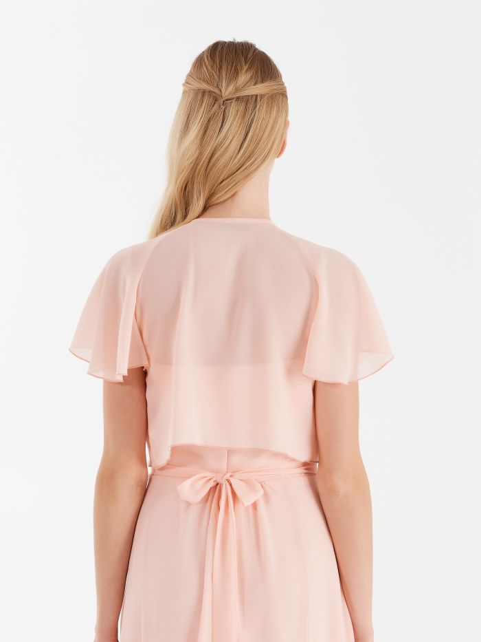 Atelier shrug with jabot collar, pink Atelier shrug with jabot collar, pink Rinascimento
