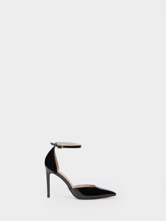Patent leather decoltées, black Patent leather decoltées, black Rinascimento
