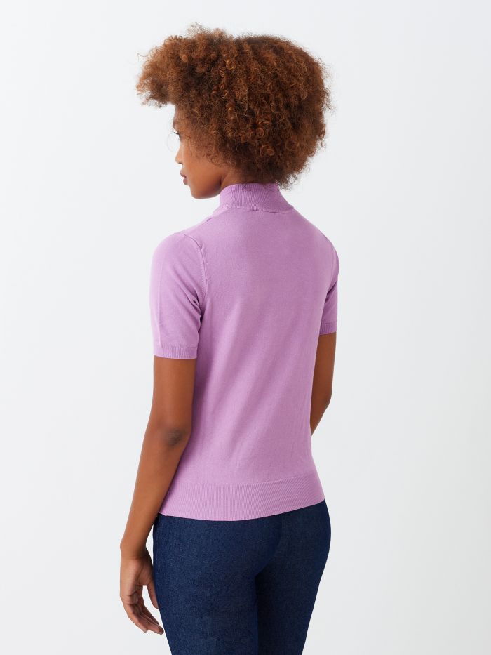 Turtleneck top, lilac Turtleneck top, lilac Rinascimento
